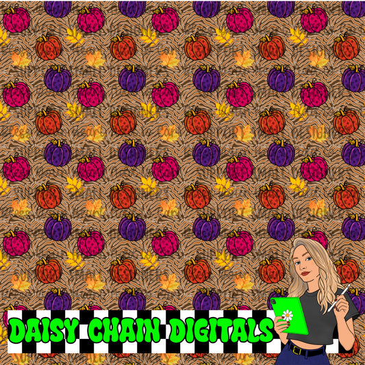 Boujee Pumpkins - Seamless