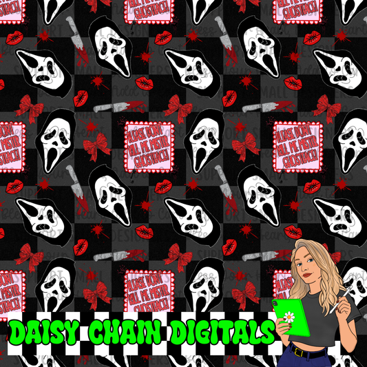 Ghostface Scream Halloween Horror - Seamless