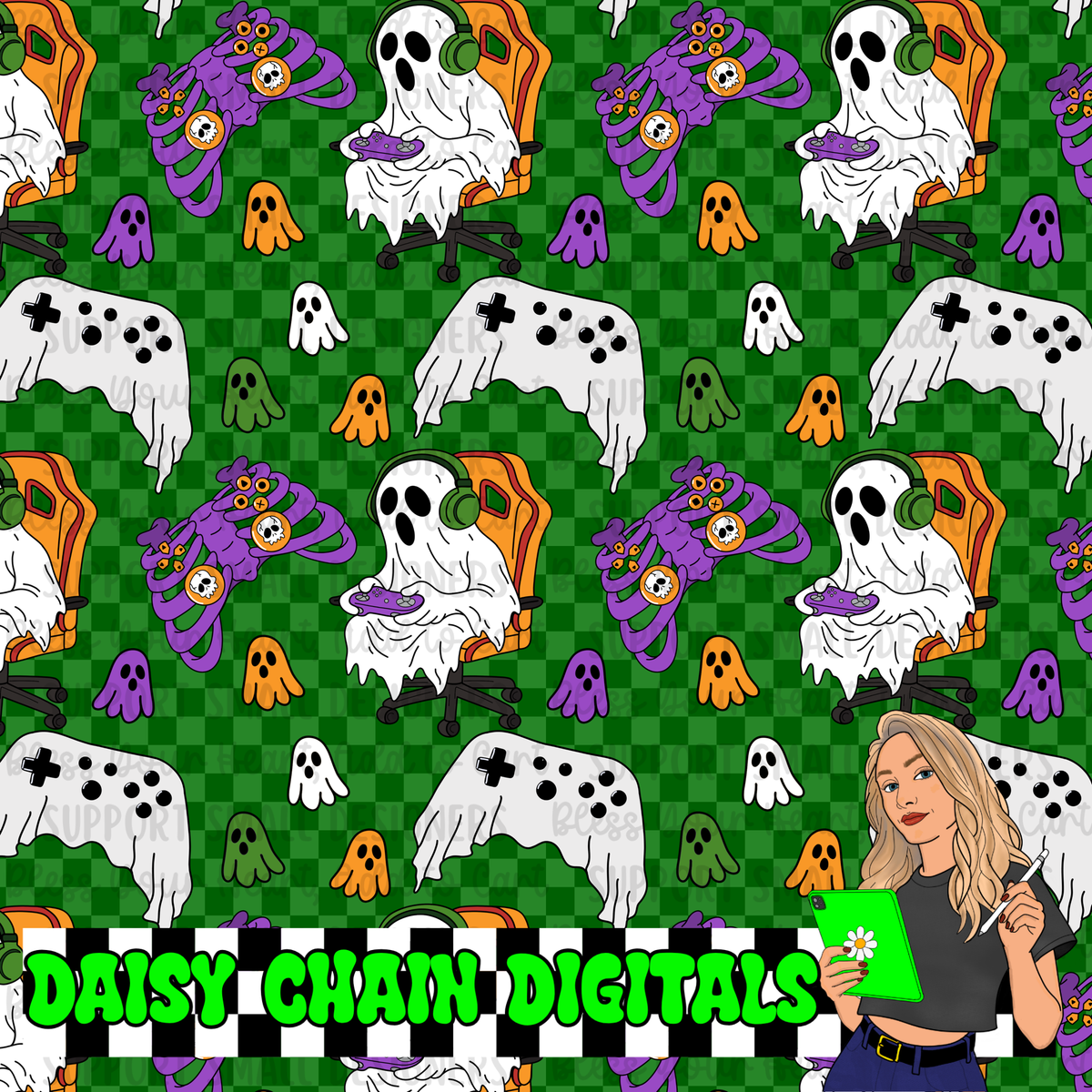Ghostly Gamer - Seamless