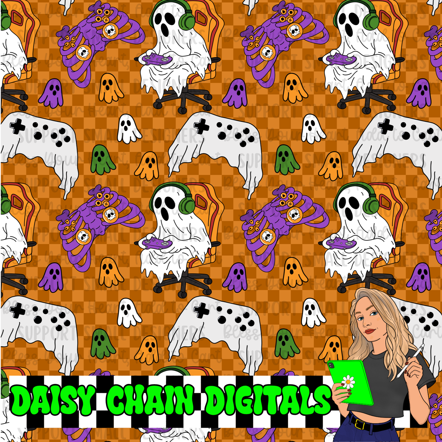 Ghostly Gamer - Seamless