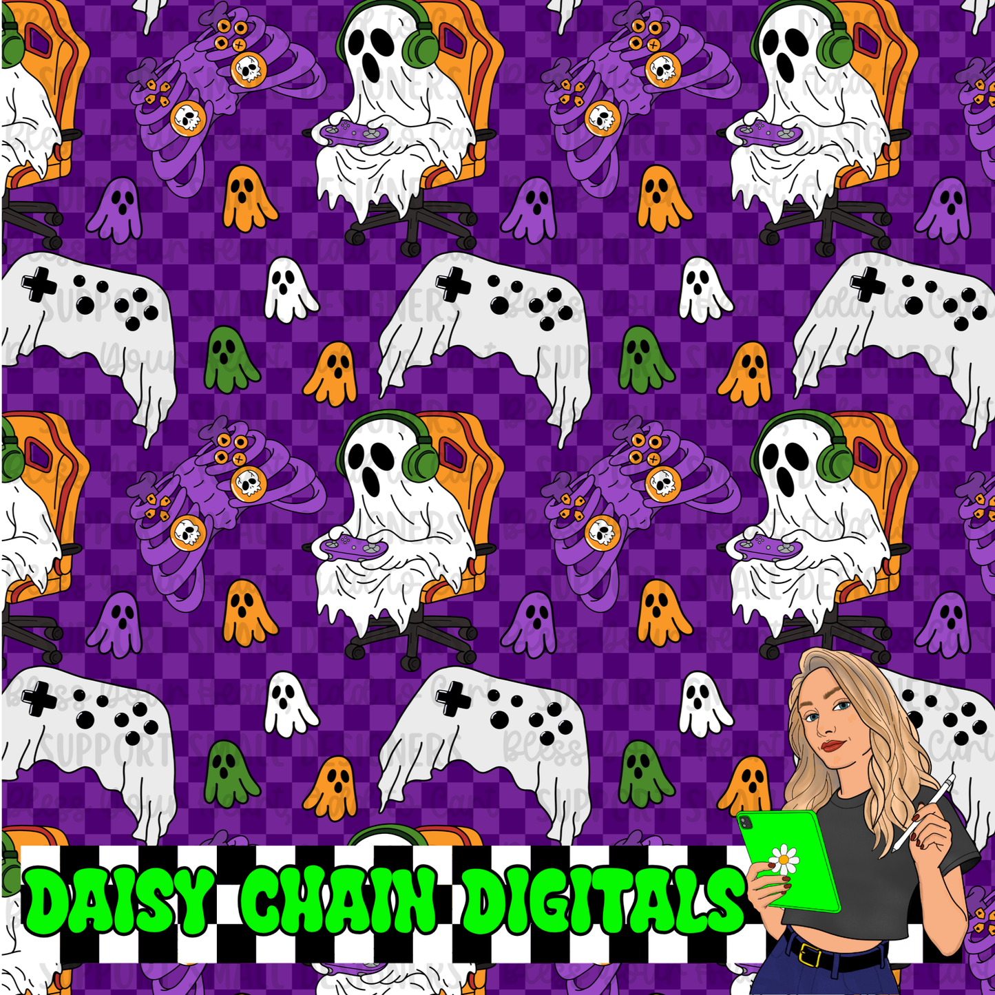 Ghostly Gamer - Seamless