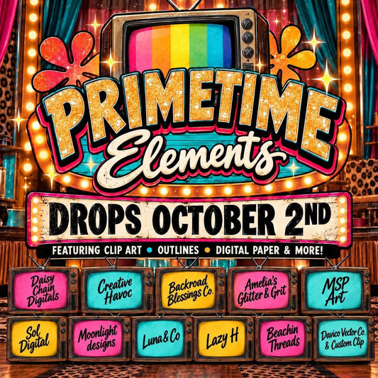 Prime Time Elements Collab - TV Show Inspired Designer Resources