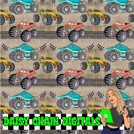 Monster Trucks - Seamless